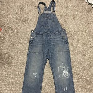 Denim overalls